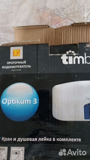 Водонагреватель проточный timberk optikum 3