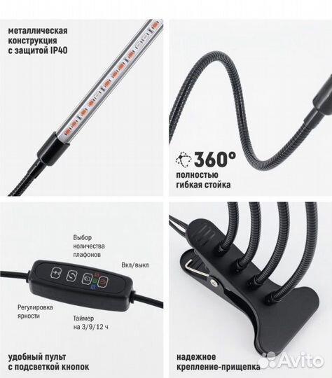 Новая лампа для растений и рассады, фитолампа