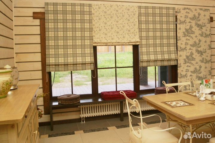 Римские шторы с установкой 