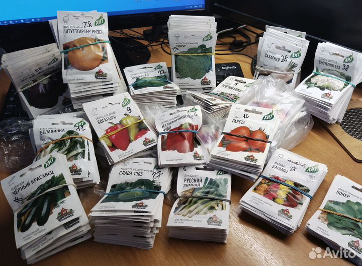 Семена (овощи, зелень, цветы) в ассортименте