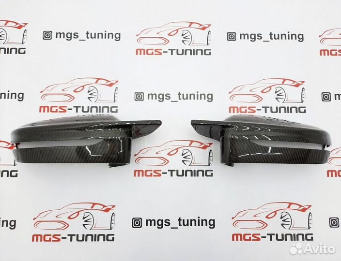 Крышки зеркал стиль G80 на BMW 3 G20 Карбон