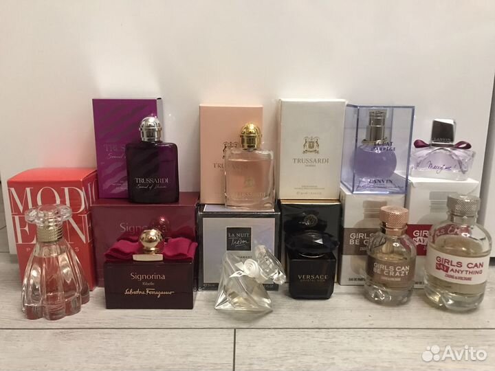 Парфюмерная вода trussardi, versace, lanvin