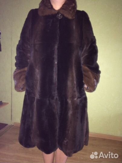 Шуба из стриженного бобра