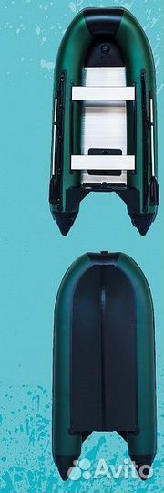 Лодка smarine AL standart 380(зеленая)