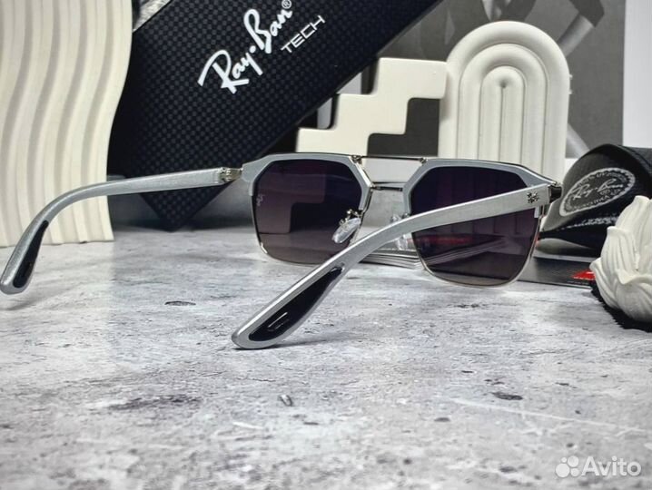 Очки Ray Ban Ferrari металлик зеркальные