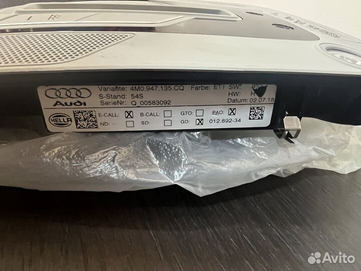 Плафон потолочный audi q7 4m 4M0947135 CQ