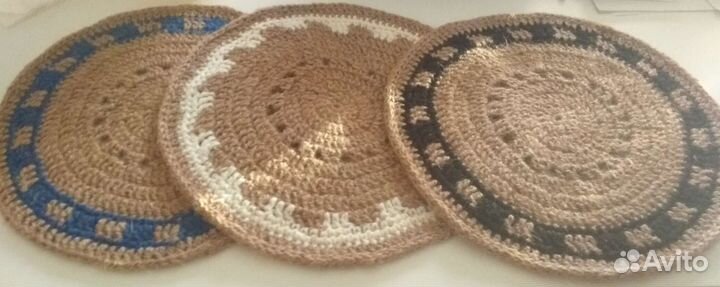 Салфетки сервировочные из джута