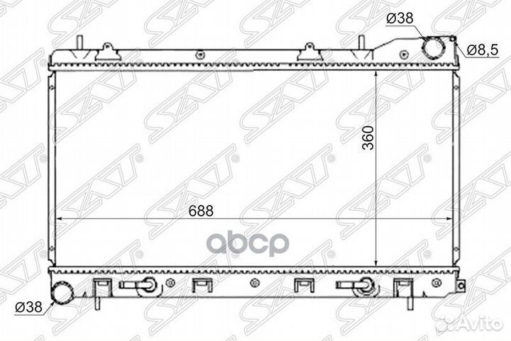 Радиатор Subaru Forester 02-08 / Impreza 00-07
