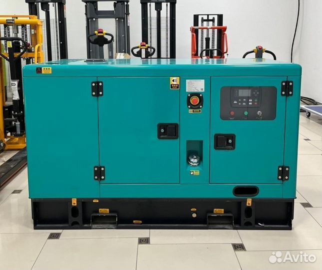 Дизельный генератор 20 кВт в кожухе с авр
