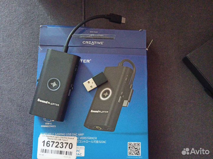 Внешняя звуковая карта Creative sound blaster G3