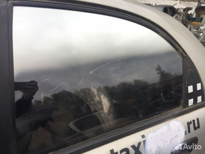 Стекло дверное заднее левое Chevrolet Lanos T150