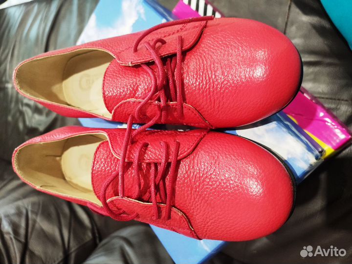 Полуботиночки кожаные д/девочки 34 размера