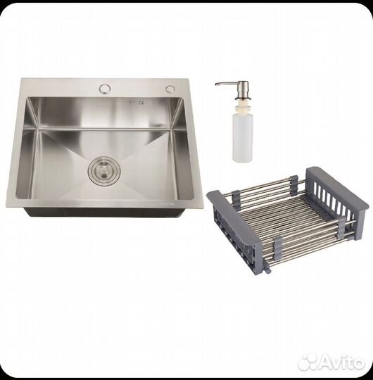 Мойка для кухни из нержавейки новая