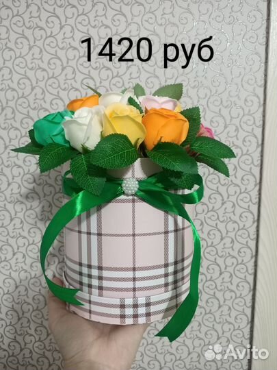 Букет из мыльных роз