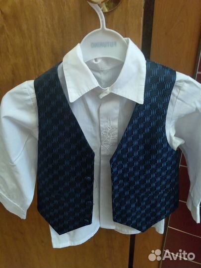 Рубашка с жилеткой на мальчика