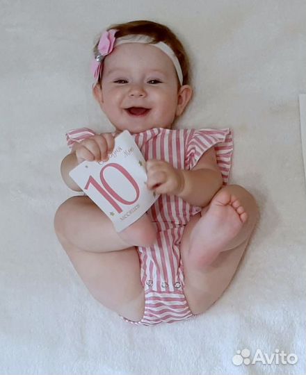 Набор карточек для фото новорожденной девочке