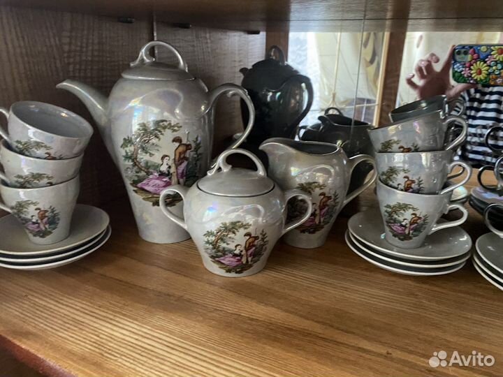 Сервиз пастух золотая роза Мадонна