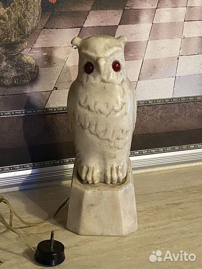 Сова. Фигурка антикварная. Светильник