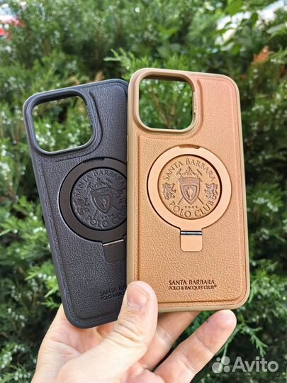 Чехол на iPhone 15 pro max / 15 Pro кожаный