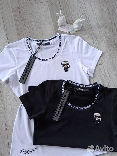 Футболка Karl Lagerfeld премиум 2 цвета