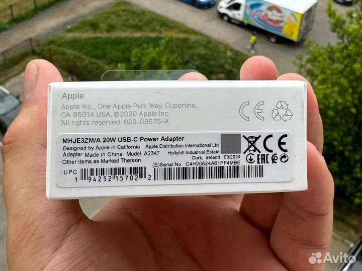 Адаптер / сзу питания Apple USB-C 20W оригинал