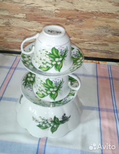 Чайные пара и конфетница