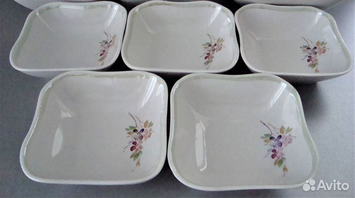 Салатники порционные, 5 шт. (Дулёво, начало 90-х)