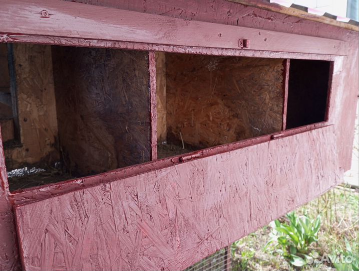 Домик утепленный с выгулом для кур
