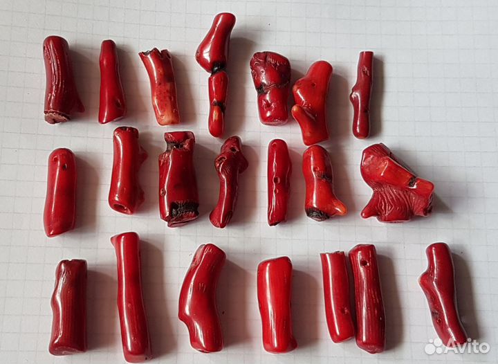 Натуральный коралл бусины