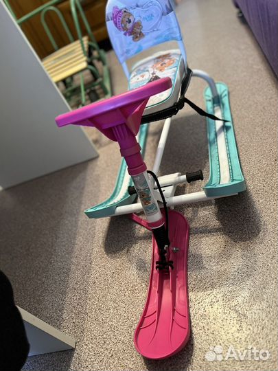 Снегокат детский красивый универсальный удобный