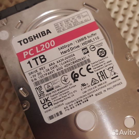 Toshiba 1 тб hdwl110uzsva