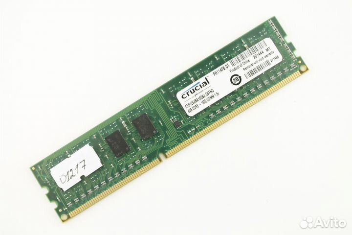 Оперативная память DDR3 4 GB 1600 MHz Crucial