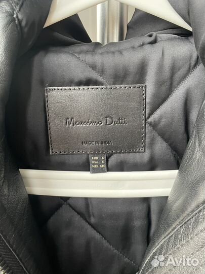 Massimo dutti куртка кожа s