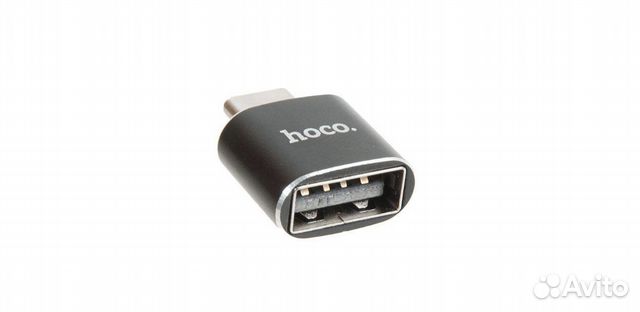 Переходник hoco UA5 Type-C to USB, черный