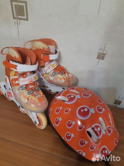 Роликовые коньки детские раздвижные