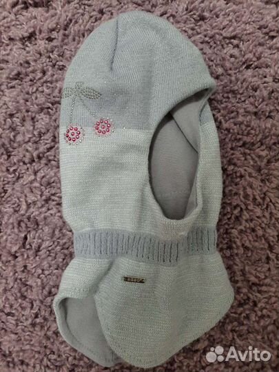 Шапка шлем демисезонный для девочки