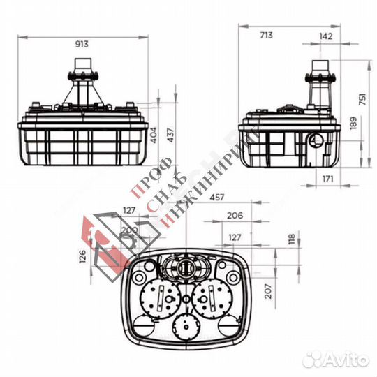 Установка канализационная sanicubic 2 XL VX 1x220