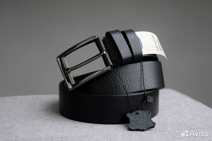 Классический брючный ремень кожа