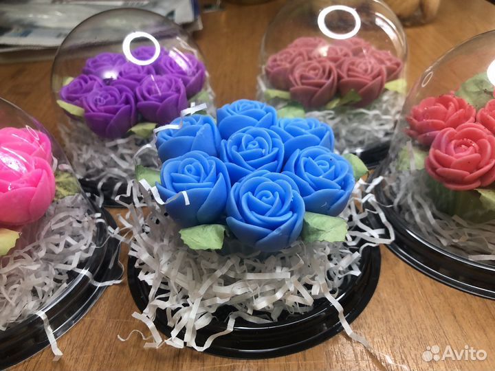 Букет из мыльных роз