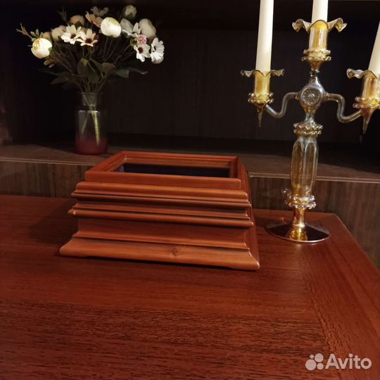 Деревянная шкатулка для украшений, ручная работа