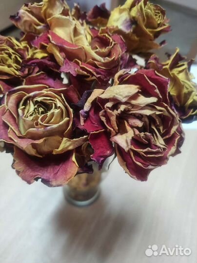 Сухоцветы розы лепестки цена за всё