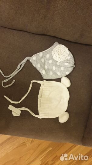 Шапка детская для девочки зимняя размер 48-50см