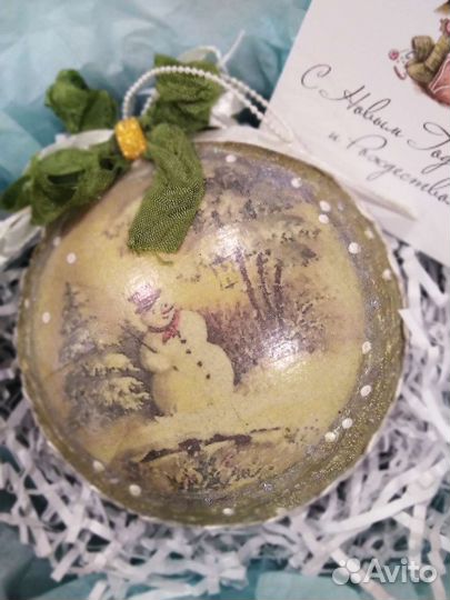 Елочные игрушки, ручной работы