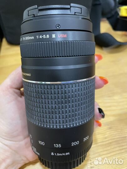 Объектив canon ef 75 300mm 1:4-5.6 USM