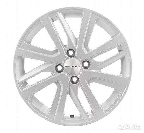 Khomen Wheels KHW1609 6x16 4x100 ET41 DIA60.1 full silver