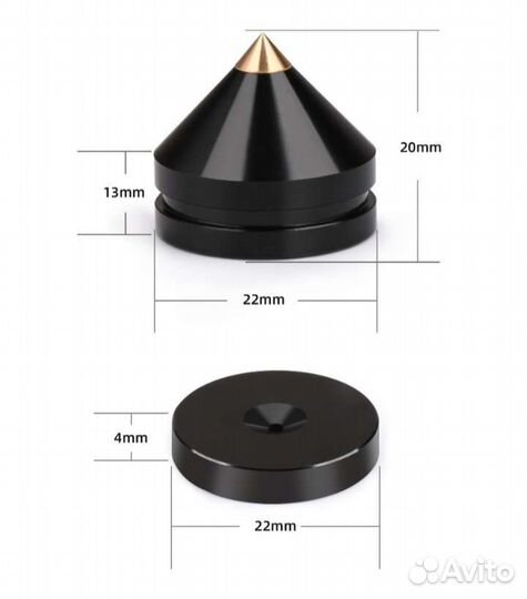 Акустические шипы виброразвязки