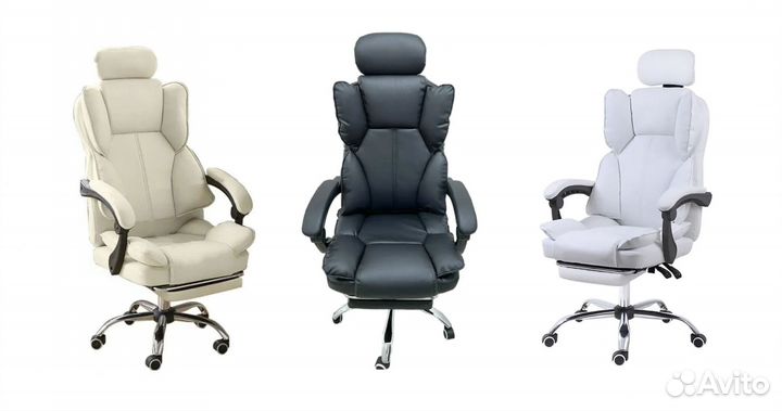 Компьютерное кресло для начальника экокожа