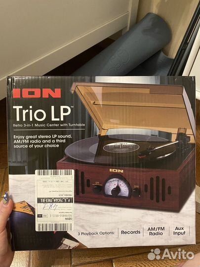 Виниловый проигрыватель ION Trio LP новый