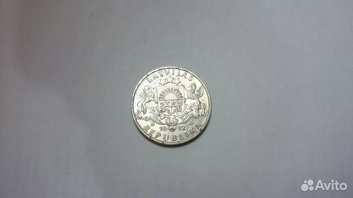 1 лат 1992 г Латвия. Оригинал