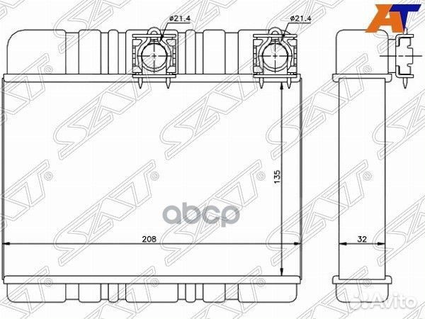 Радиатор отопителя салона BMW 3 E46 98-05/X3 E
